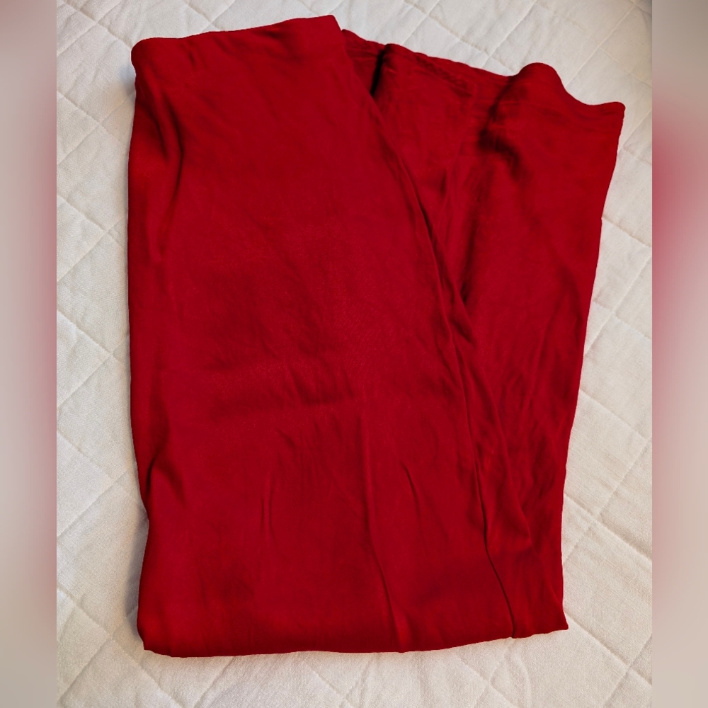 Anthropologie Red Slip mxi Skirt